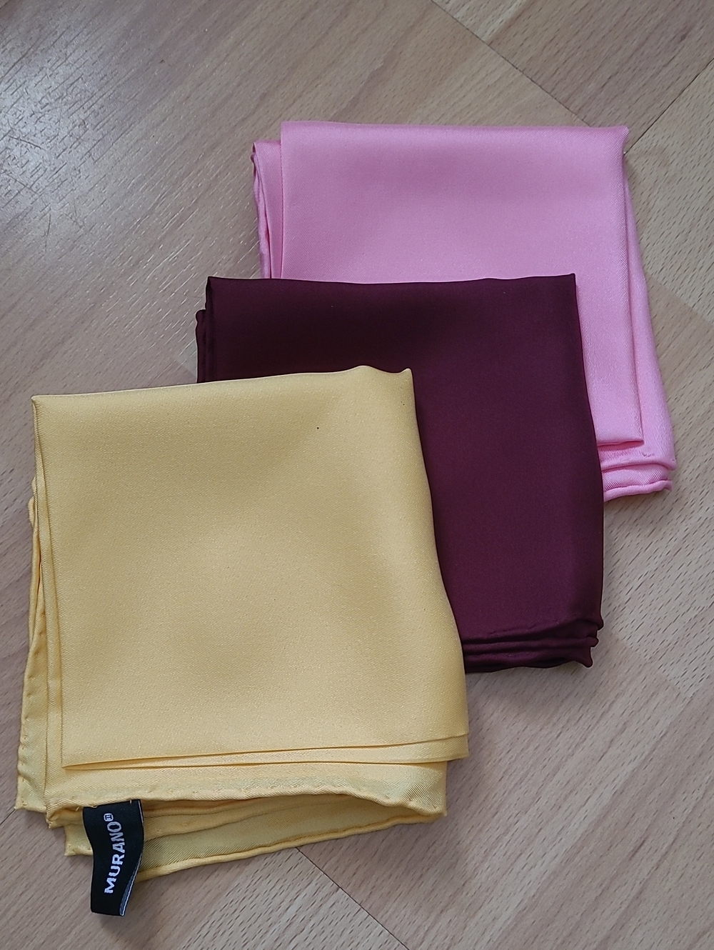 100% Silk Pocket Square Bundle Set Of 3